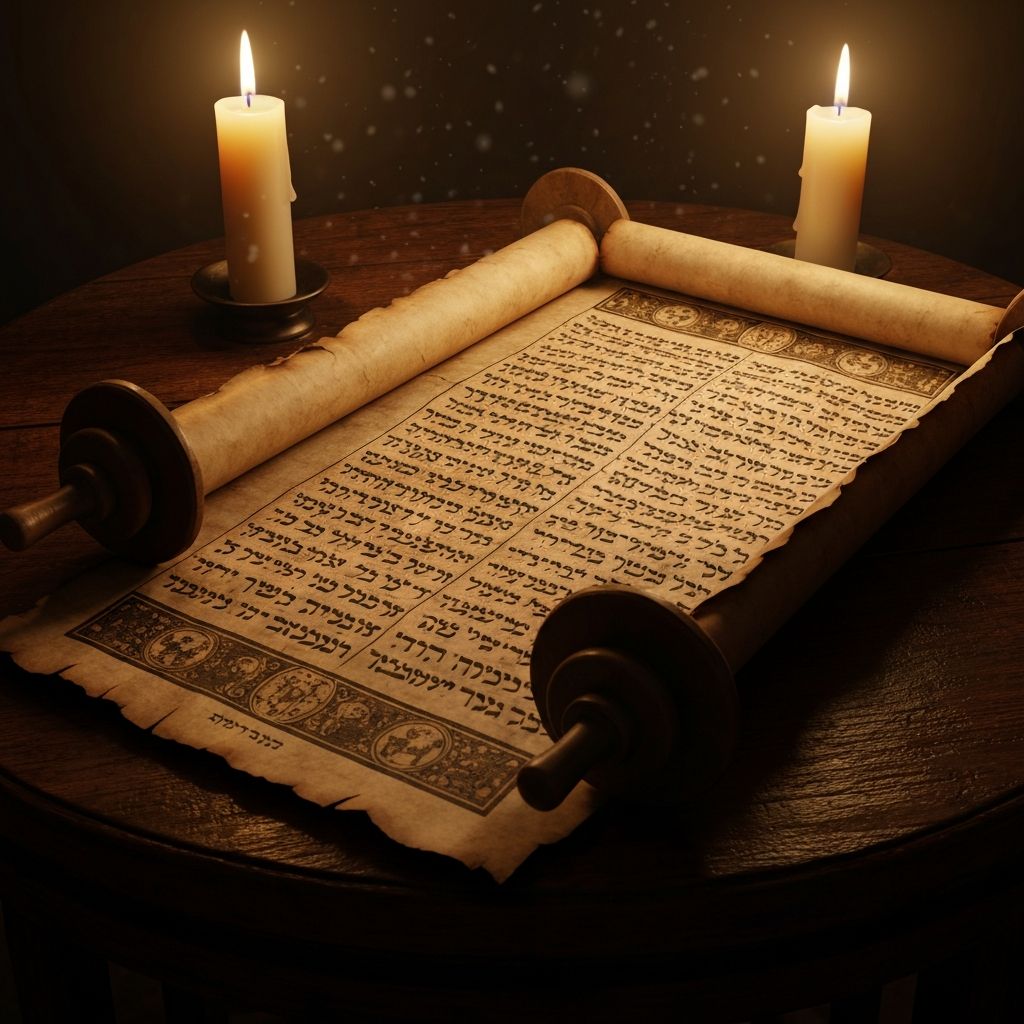 Pergamino antiguo con escrituras